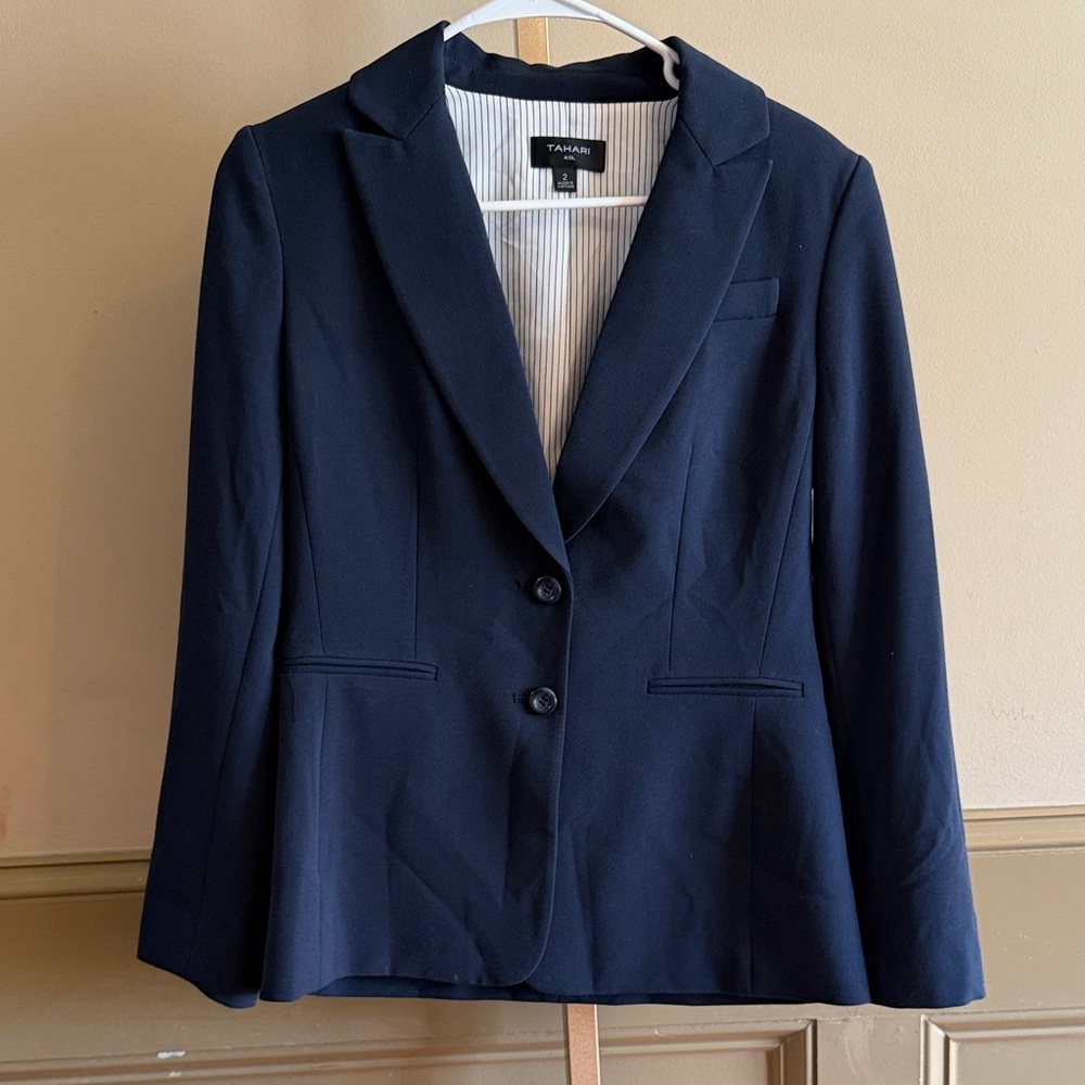Tahari Dark Blue Women's Blazer